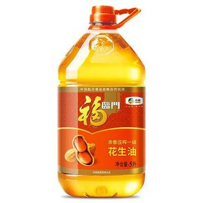 福临门 浓香压榨一级花生油 5L